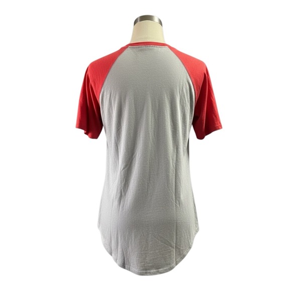 The North Face Shirt Womens Small Short Sleeve Gray & Blue Graphic Tees Lot Of 2 - Picture 2 of 6